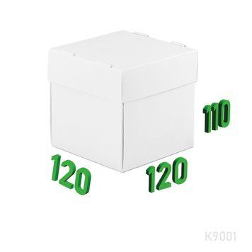 Коробка для бургера №1 120x120x110 мм К9001 фото