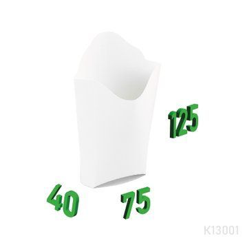 Коробка для картоплі фрі 75х40х125 мм К13001 фото