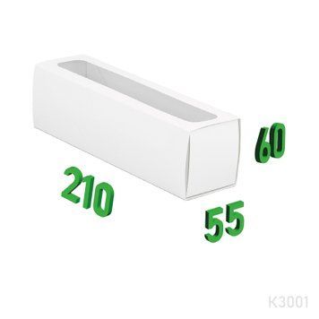 Коробка для суші "пенал з віконцем" 210х55х60 мм К3001 фото