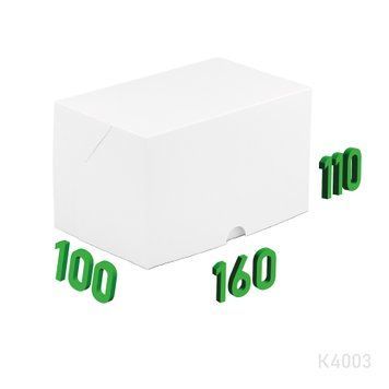Коробка "Кейк бокс" 160х100х110 мм К4003 фото