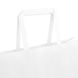 Пакет бумажный 370х255х150 мм. С плоскими ручками из белого крафта КП6007 фото 3
