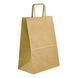 Пакет бумажный 370х255х150 мм. С плоскими ручками из бурого крафта КП4007 фото 6