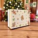 Коробка подарункова кришка-дно, картон білий 325 г/м2, Merry Christmas ПК0001 фото 1