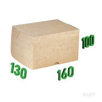 Коробка "Кейк бокс" 160х130х100 мм К4011 фото