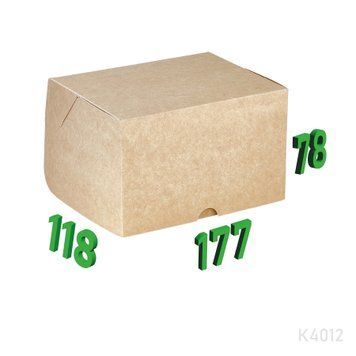 Коробка "Кейк бокс" 177х118х78 мм К4012 фото