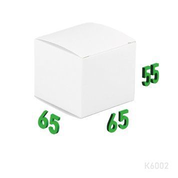 Коробка для 1 "макаронс" 65x65x55 мм К6002 фото
